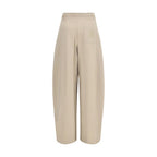 Beige Polyamid Sporthose