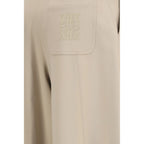 Beige Polyamid Sporthose