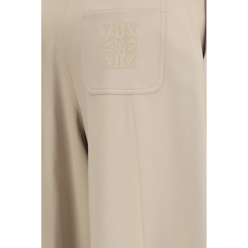 Beige Polyamid Sporthose