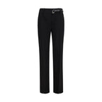 Schwarze Freizeithose aus Viskose