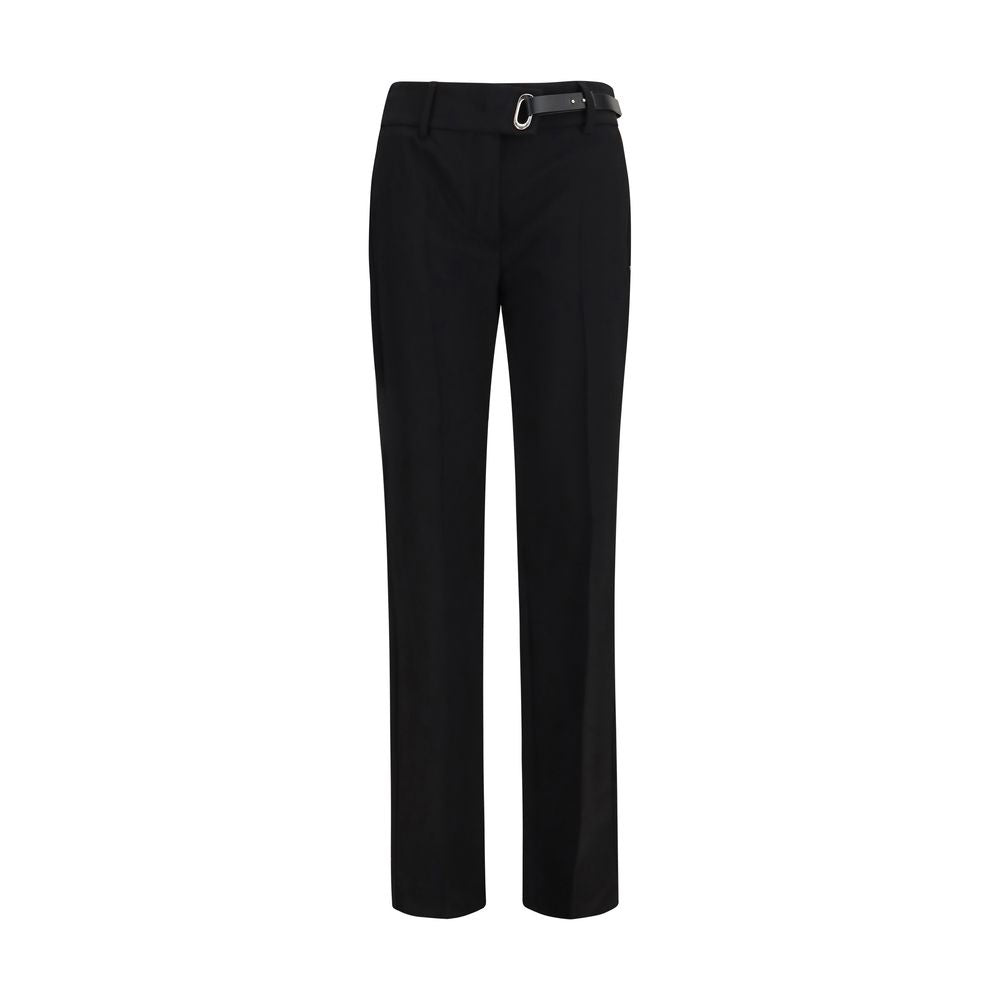 Schwarze Freizeithose aus Viskose