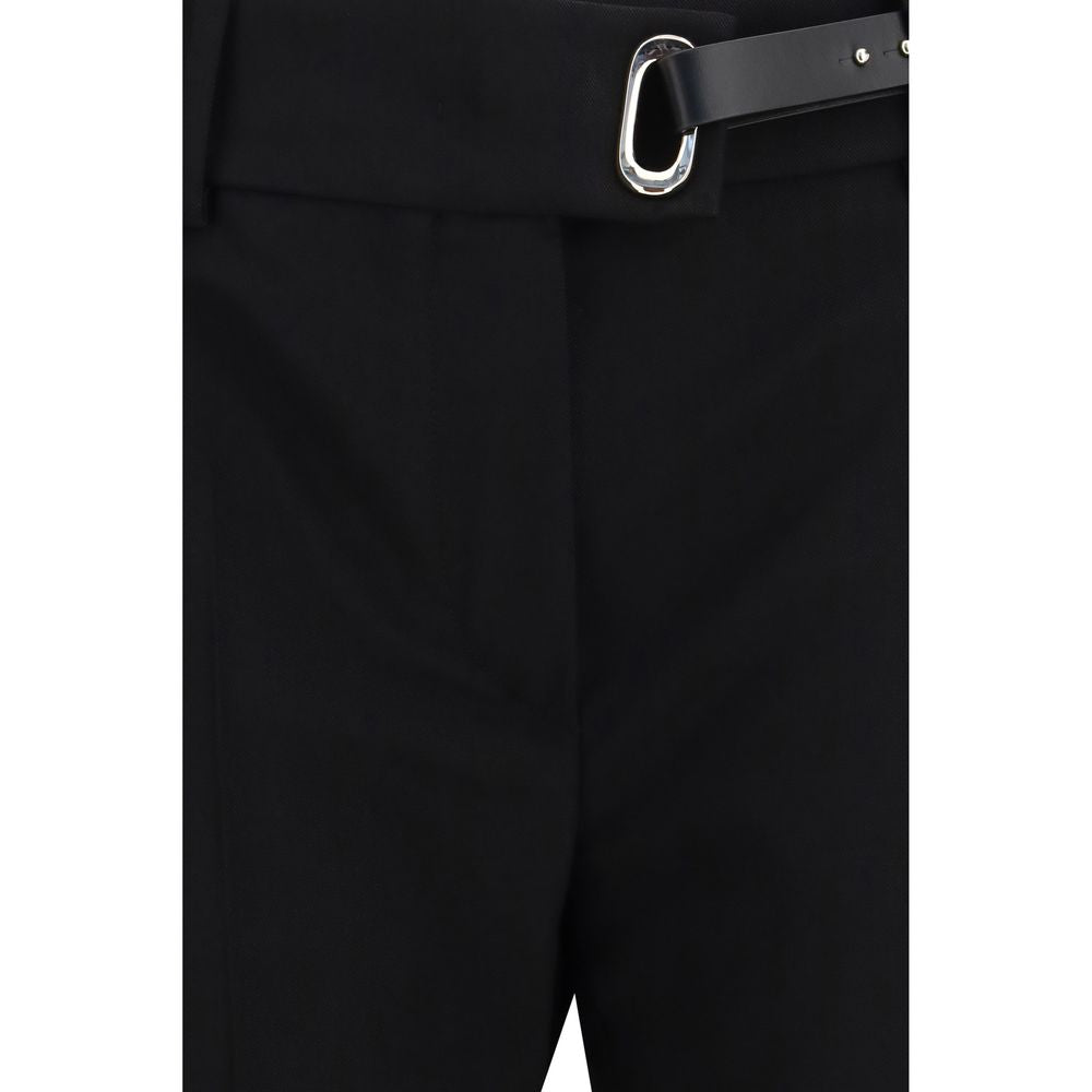 Schwarze Freizeithose aus Viskose