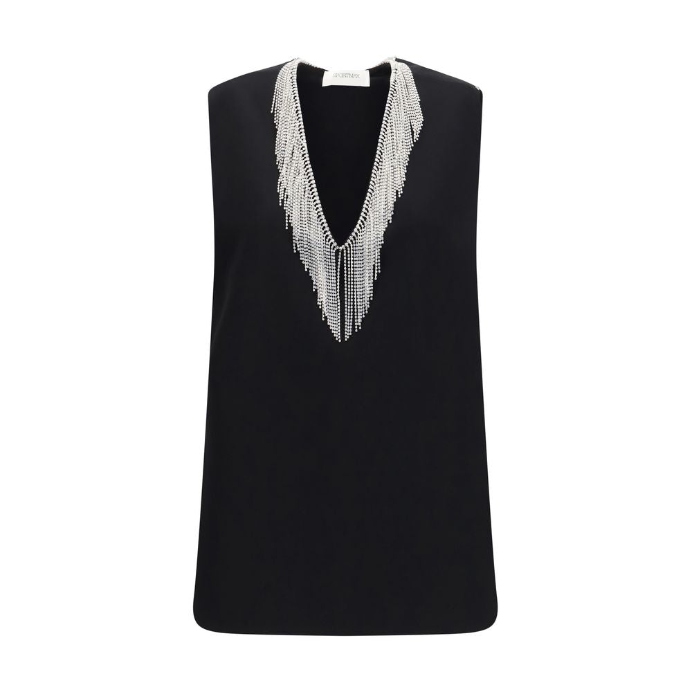 Schwarzes Hemd aus Polyester