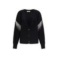 Strickjacke aus schwarzer Wolle Oves Aries