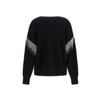 Strickjacke aus schwarzer Wolle Oves Aries