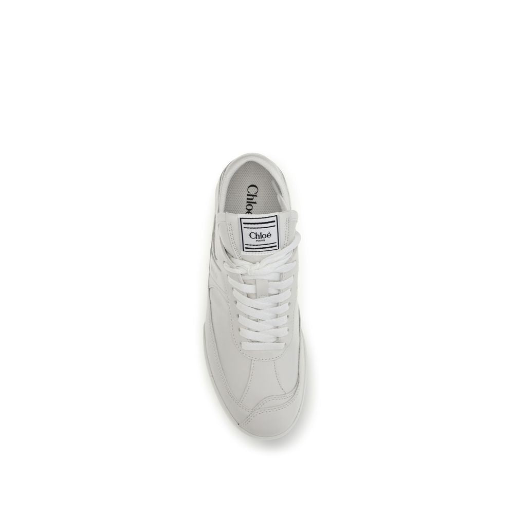 Weiße Kalbsleder Bos Taurus Athletic Sneaker