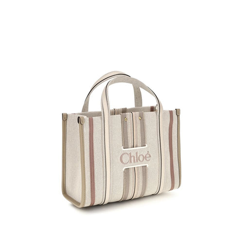 Beige Cotton Shoulder Bag Chloé