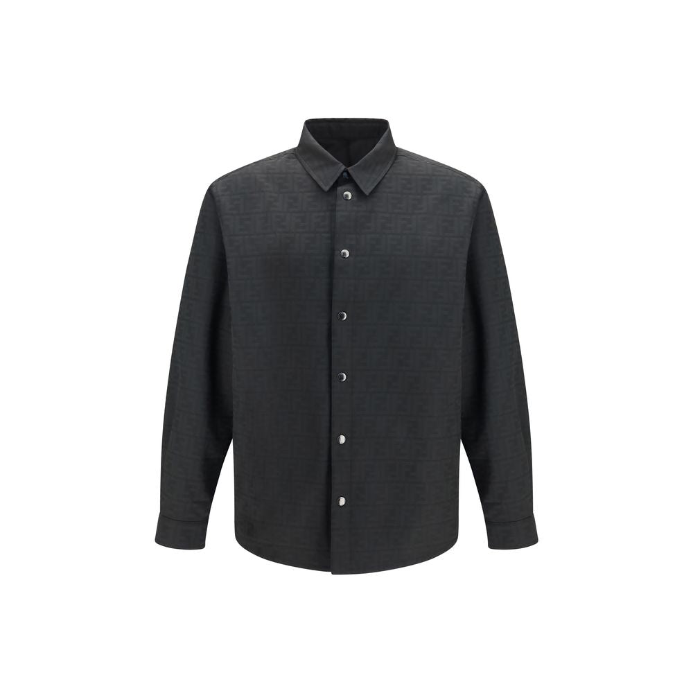 Schwarzes Hemd aus Polyester