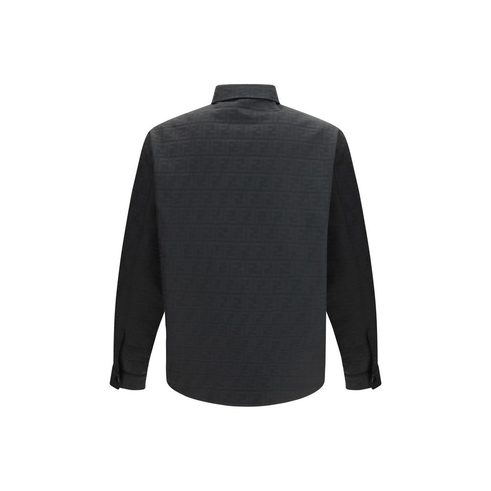 Schwarzes Hemd aus Polyester