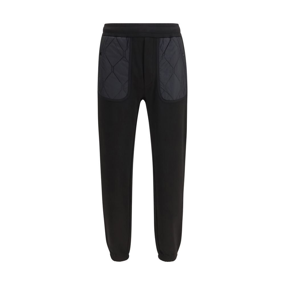 Schwarze Baumwoll-Sporthose