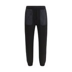 Schwarze Baumwoll-Sporthose