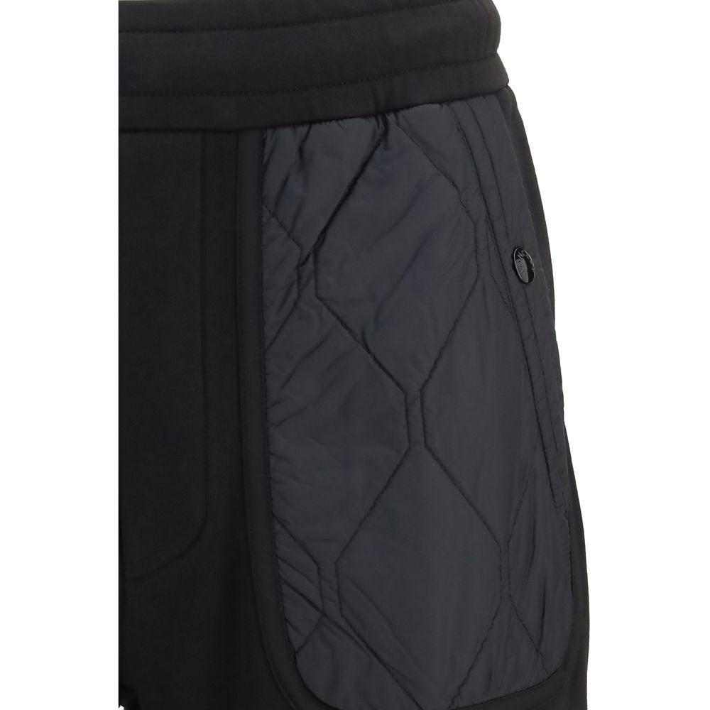 Schwarze Baumwoll-Sporthose