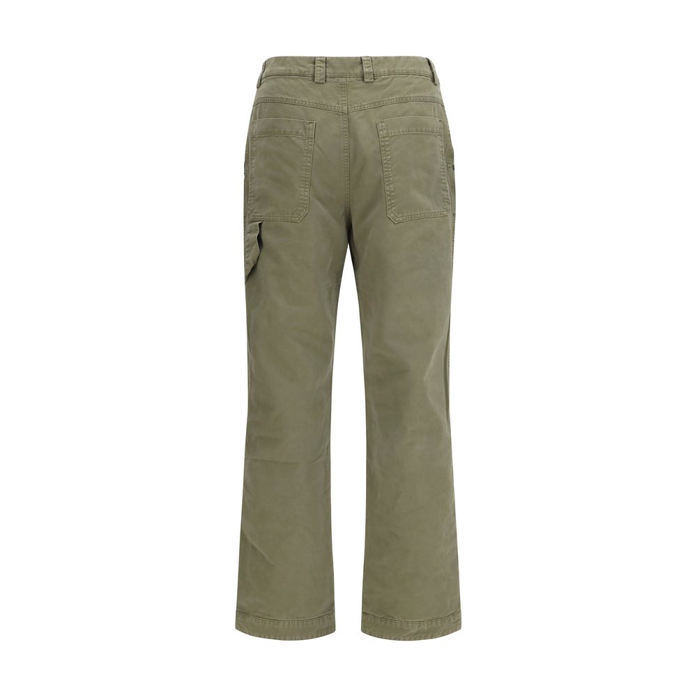 Zweifarbige Baumwoll-Freizeithose