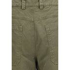 Zweifarbige Baumwoll-Freizeithose