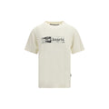 Beiges Baumwoll-T-Shirt
