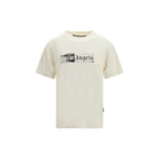 Beiges Baumwoll-T-Shirt
