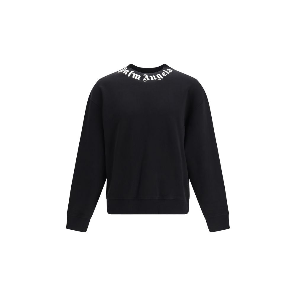 Schwarzer Baumwoll-Sweatshirt