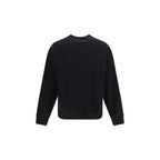 Schwarzer Baumwoll-Sweatshirt