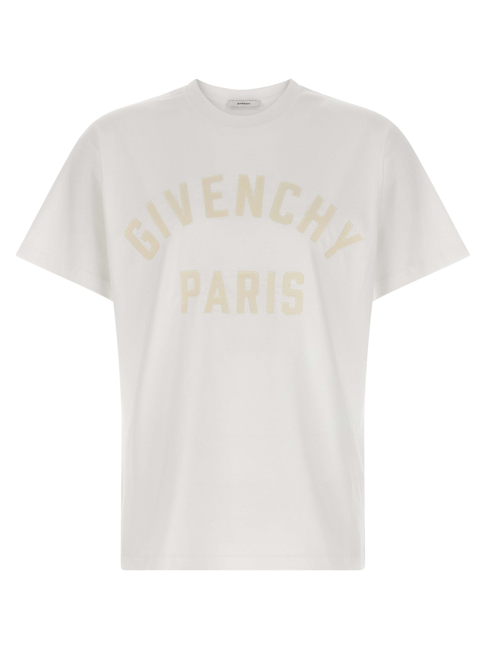 Weißes Baumwoll-T-Shirt