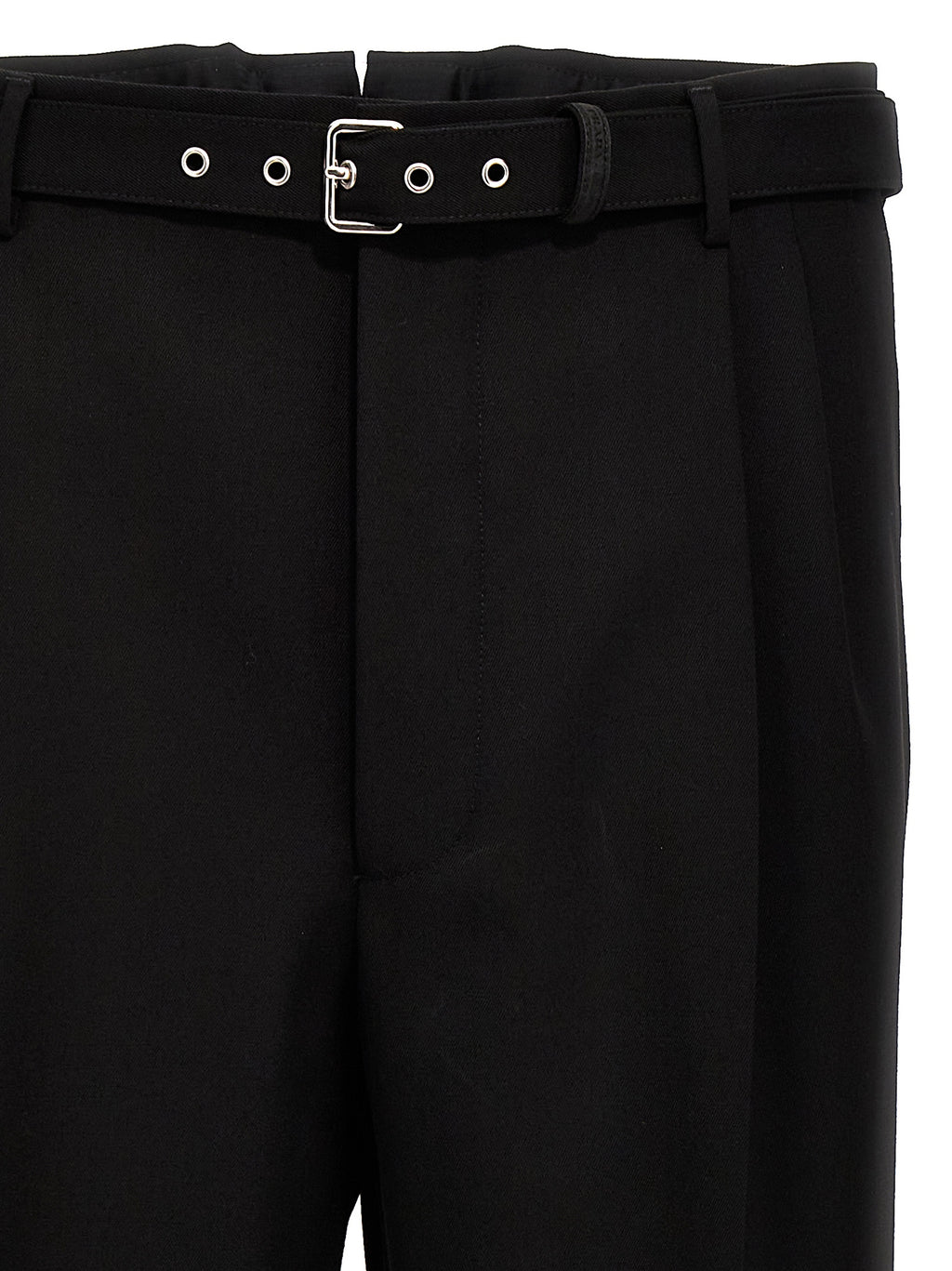 Schwarze Hose aus reiner Schurwolle
