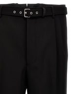 Schwarze Hose aus reiner Schurwolle