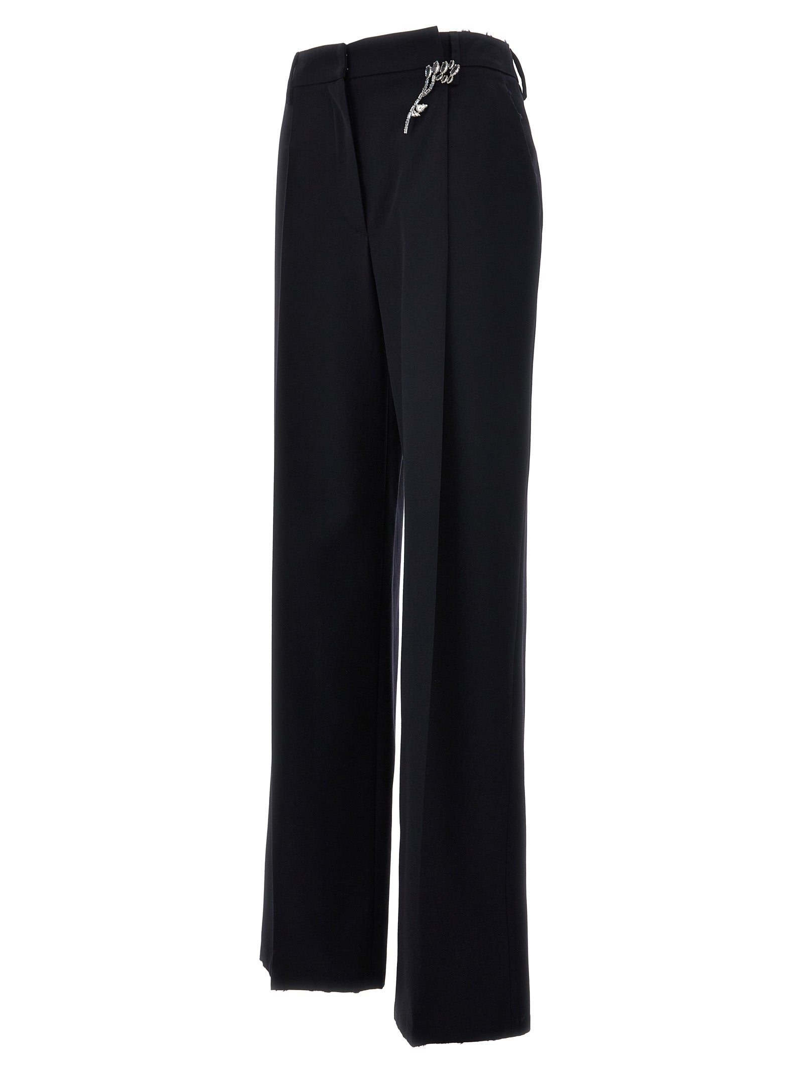 Blaue Wollhose