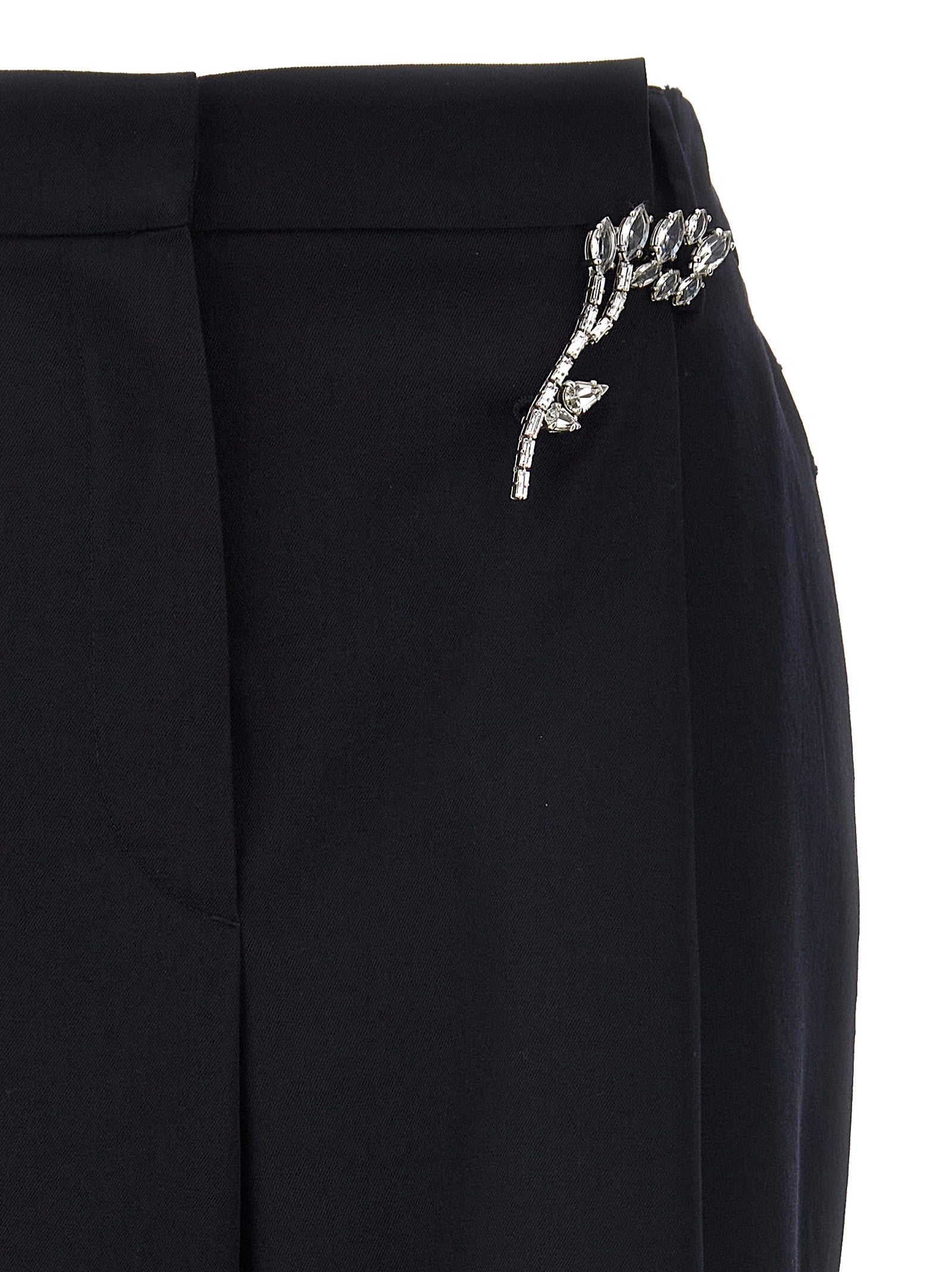 Blaue Wollhose