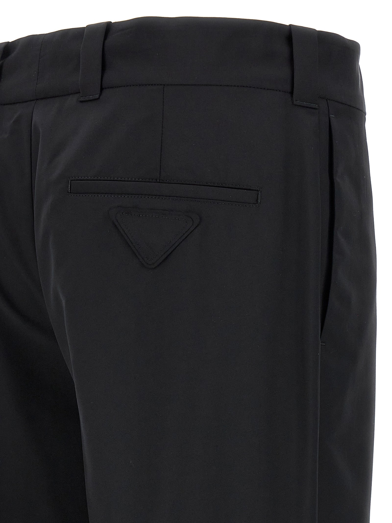 Schwarze Hose aus reiner Schurwolle