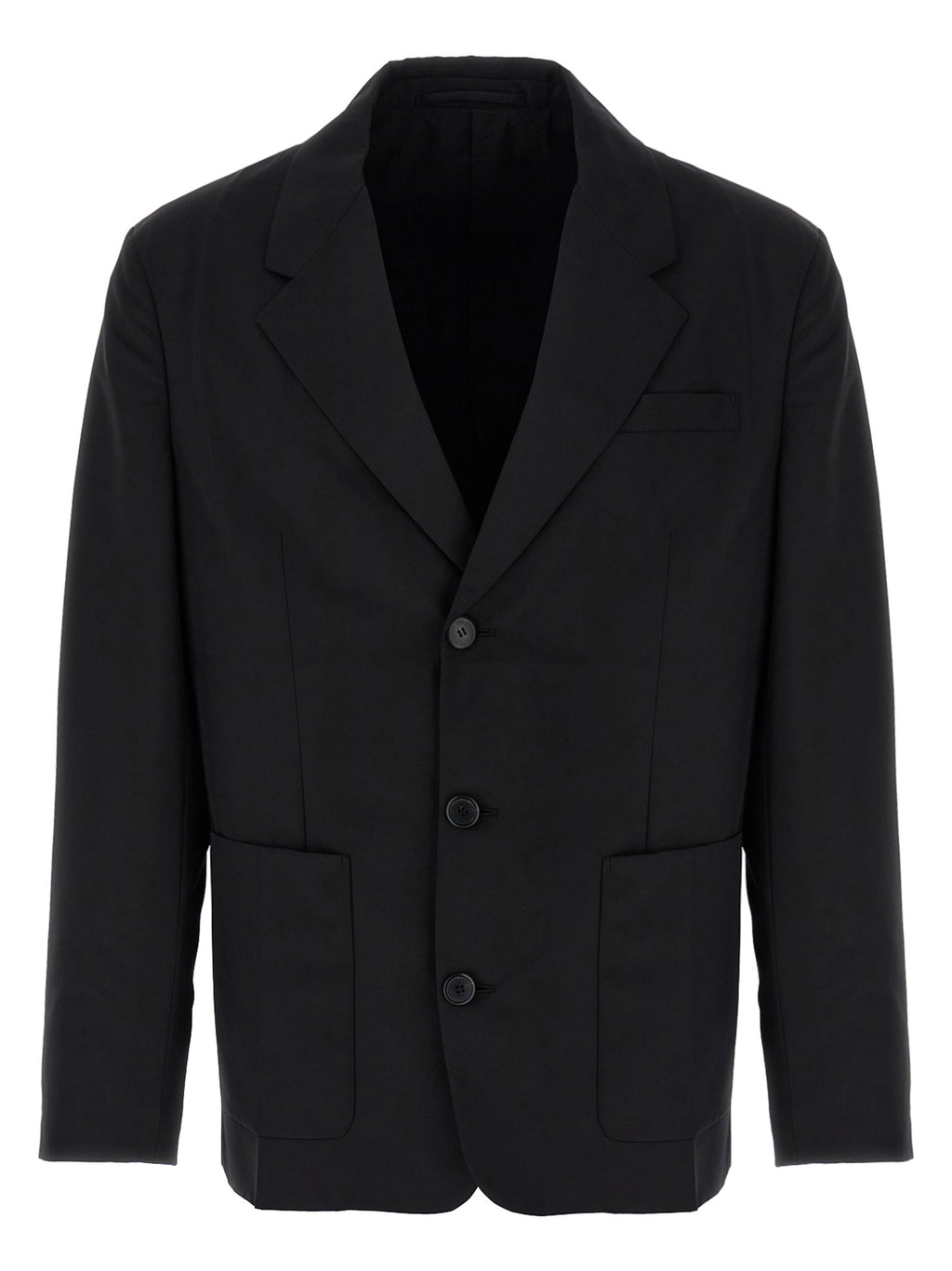 Schwarzer Blazer aus reiner Schurwolle