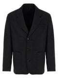 Schwarzer Blazer aus reiner Schurwolle