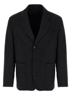 Schwarzer Blazer aus reiner Schurwolle
