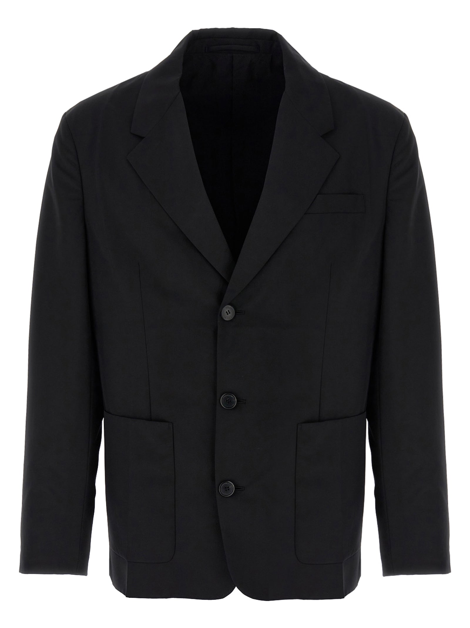 Schwarzer Blazer aus reiner Schurwolle
