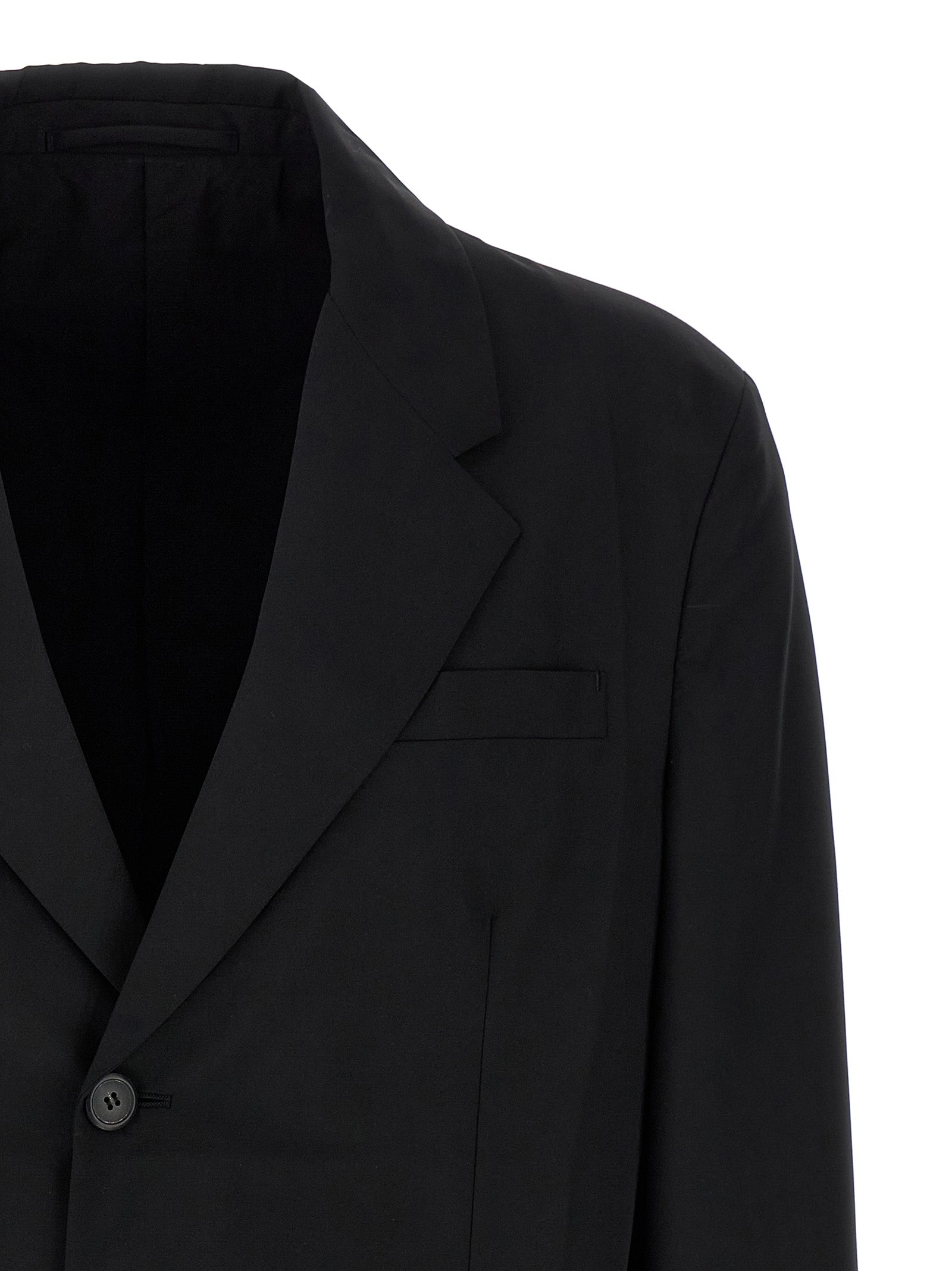 Schwarzer Blazer aus reiner Schurwolle
