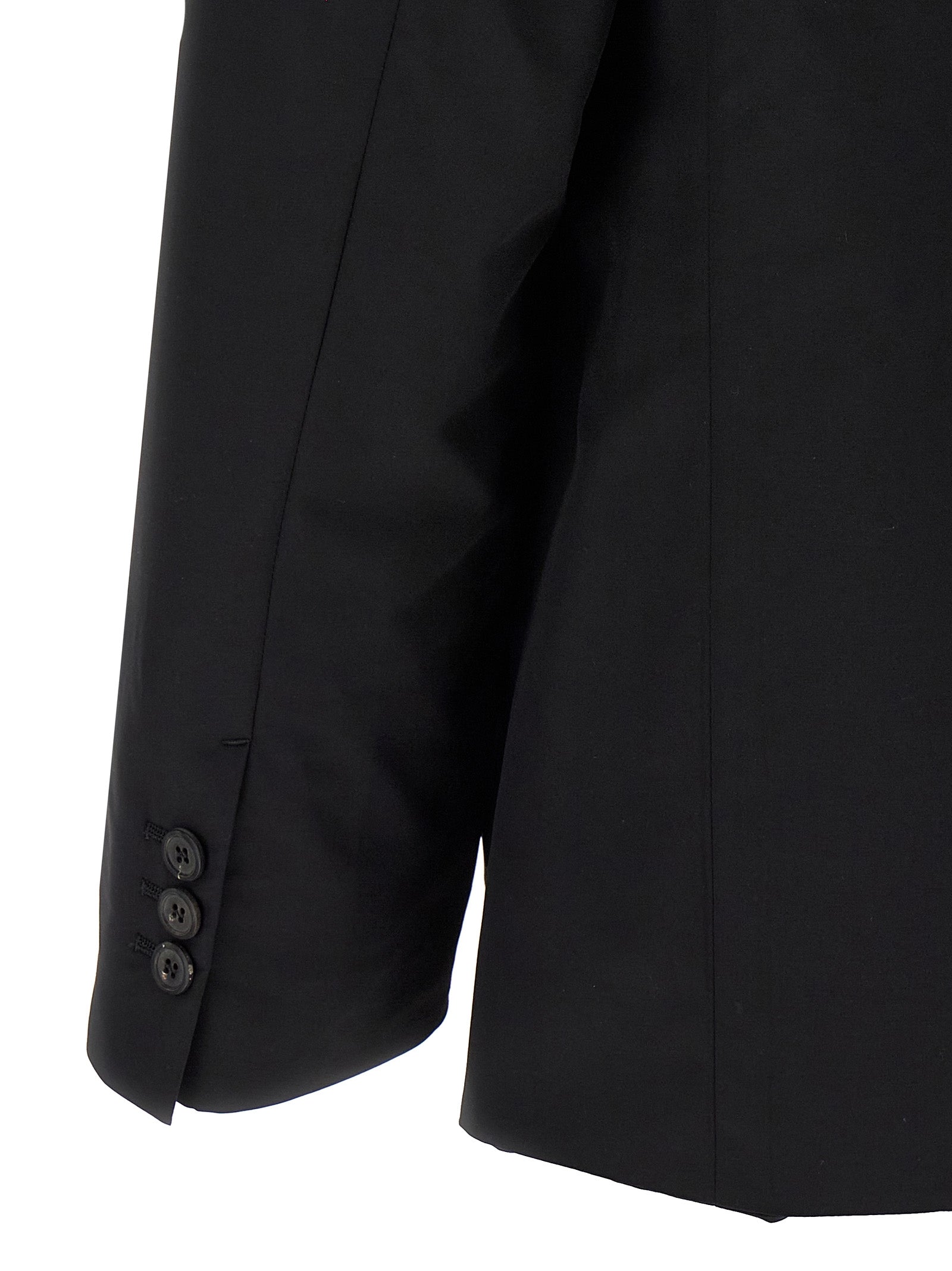 Schwarzer Blazer aus reiner Schurwolle