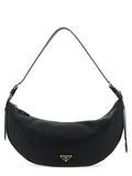 Schwarze Kalbsleder-Schultertasche