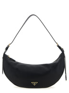Schwarze Kalbsleder-Schultertasche