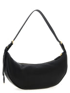 Schwarze Kalbsleder-Schultertasche