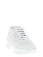 Weiße Sneaker aus Polyester im Athletic-Stil