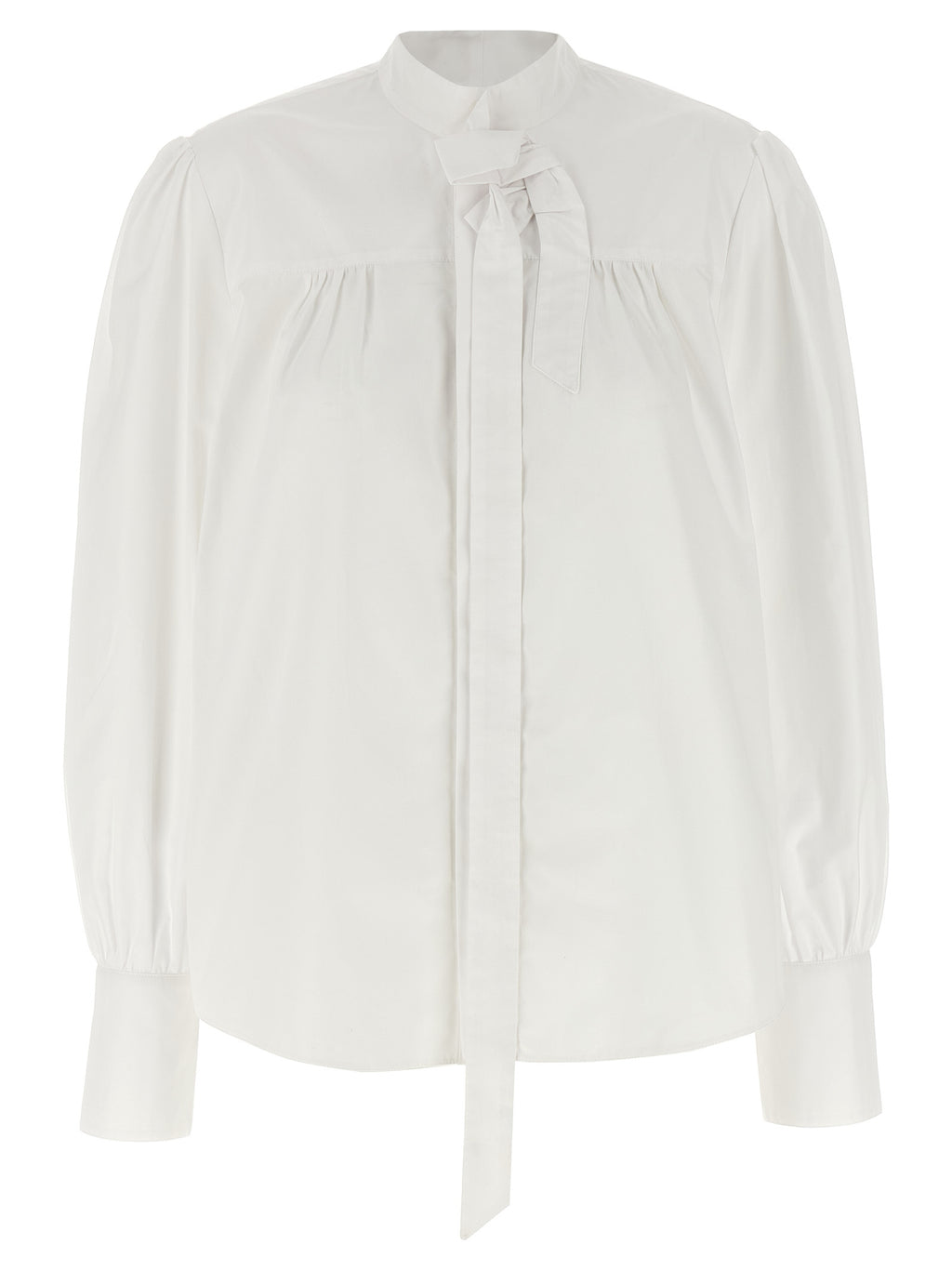 Weiße Baumwollbluse