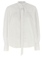Weiße Baumwollbluse