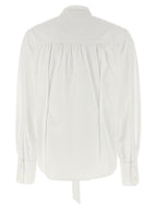 Weiße Baumwollbluse