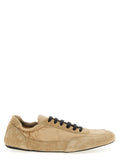 Beige Polyamid-Sneakers für sportliche Aktivitäten