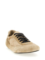 Beige Polyamid-Sneakers für sportliche Aktivitäten