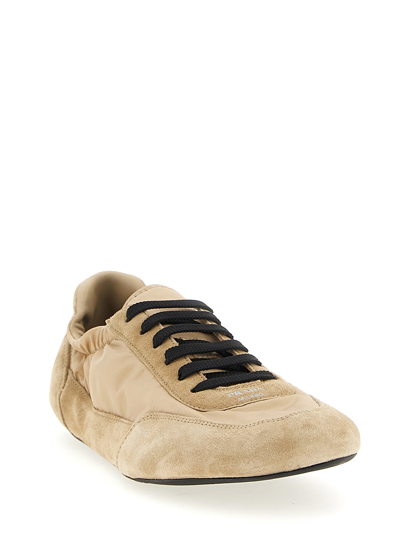 Beige Polyamid-Sneakers für sportliche Aktivitäten