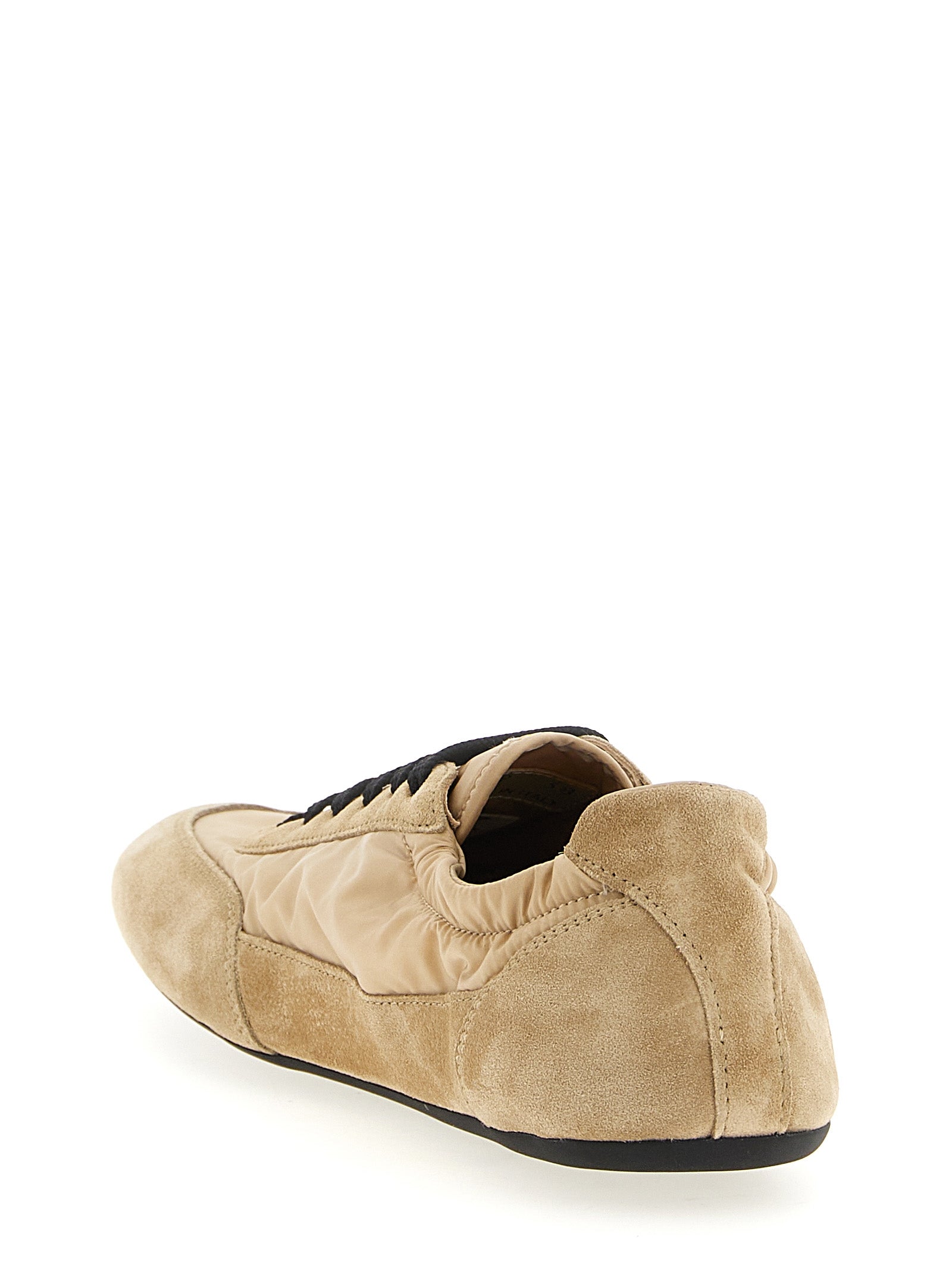 Beige Polyamid-Sneakers für sportliche Aktivitäten