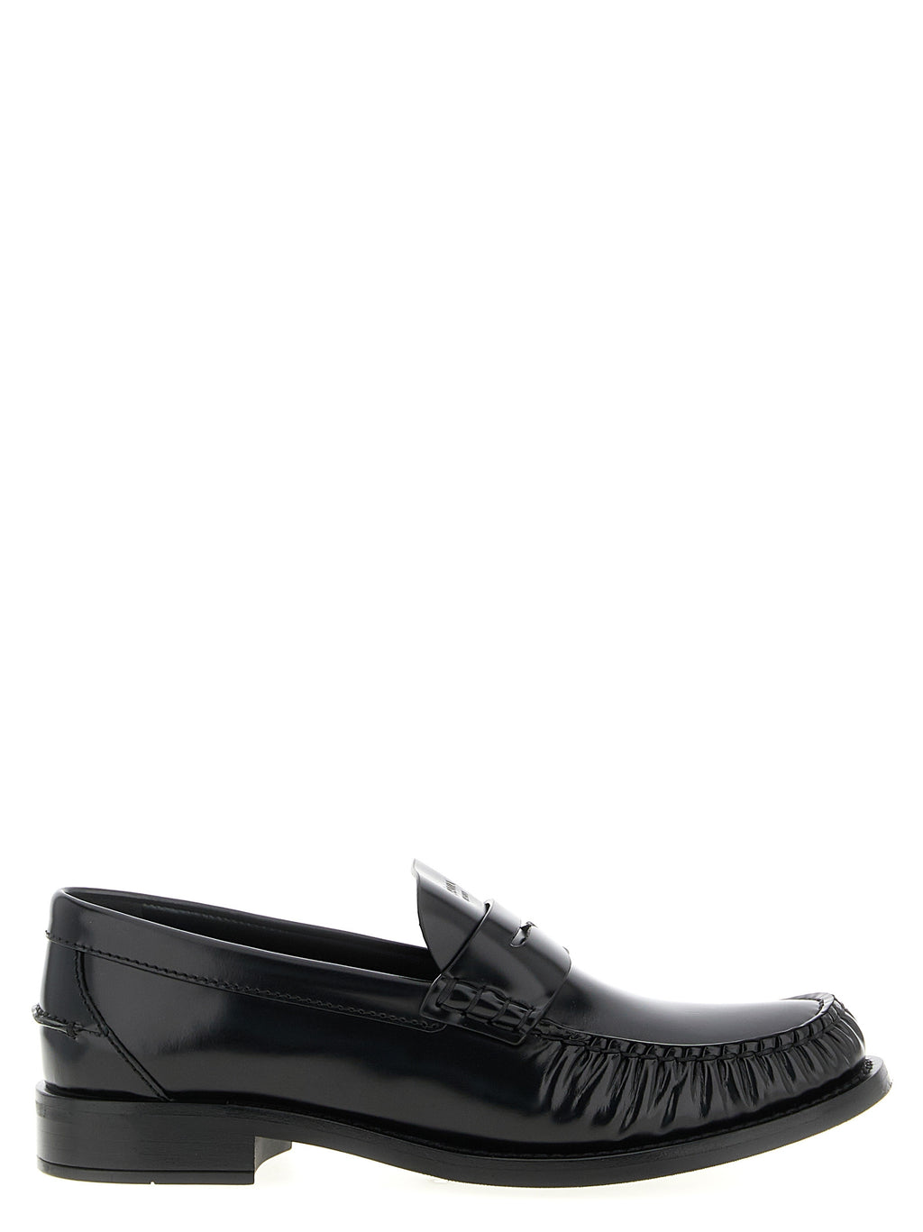 Schwarze Loafer aus Kalbsleder zum Hineinschlüpfen