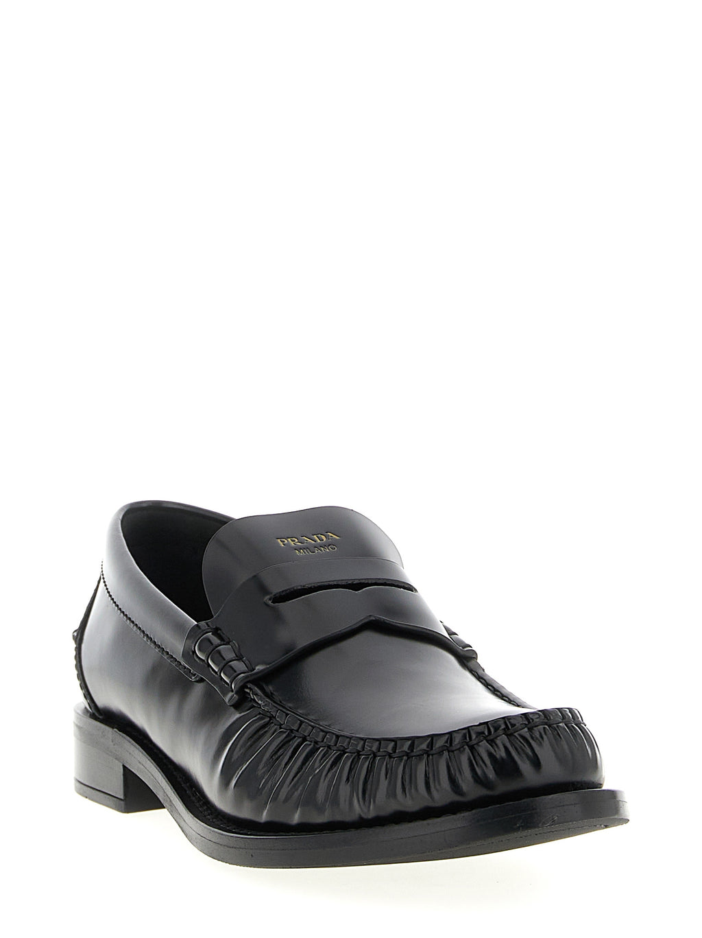 Schwarze Loafer aus Kalbsleder zum Hineinschlüpfen