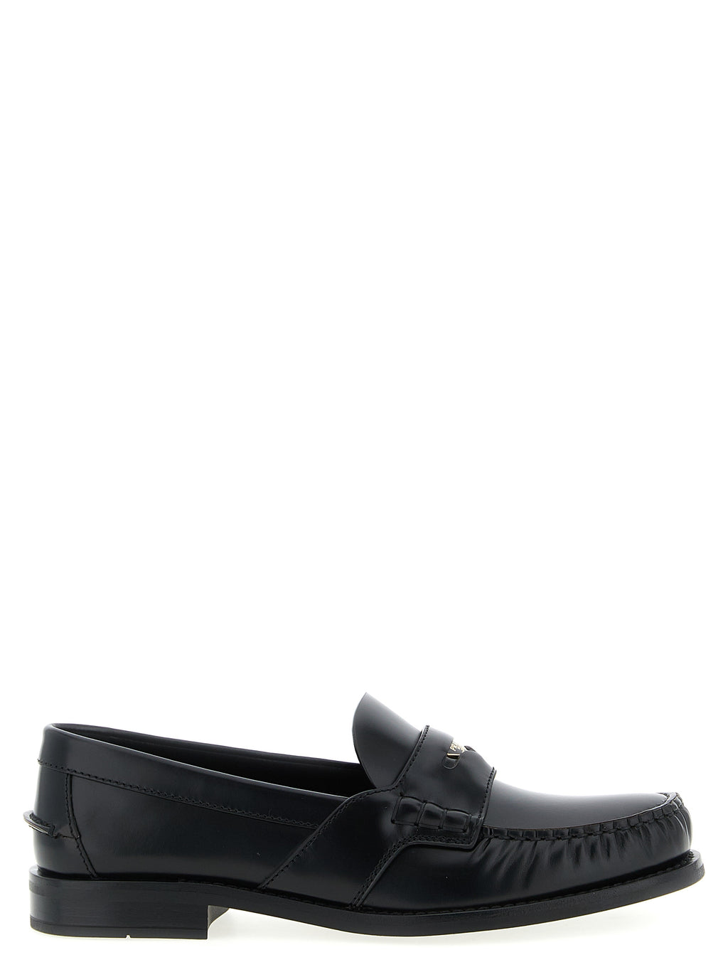 Schwarze Loafer aus Kalbsleder zum Hineinschlüpfen