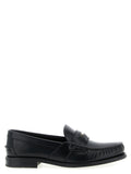 Schwarze Loafer aus Kalbsleder zum Hineinschlüpfen