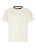 Beiges Baumwoll-T-Shirt